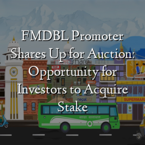FMDBL Promoter Shares Up for Auction: Opportunity for Investors to Acquire Stake